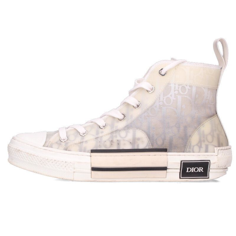 DIOR (ディオール) B23 サイズ42 オブリーク総柄ハイカットスニーカー ディオール B23 オブリーク総柄ハイカットスニーカー メンズ 39 - メルカリ