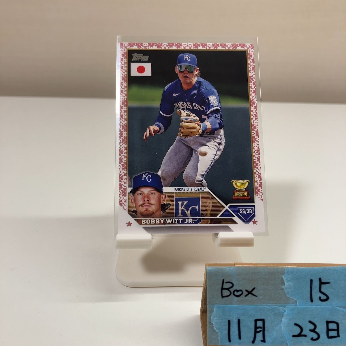 2023 Topps Bobby Witt Jr. 80/99 Kansas City Royals Japan Edition 桜さくら Cherry Blossom カード