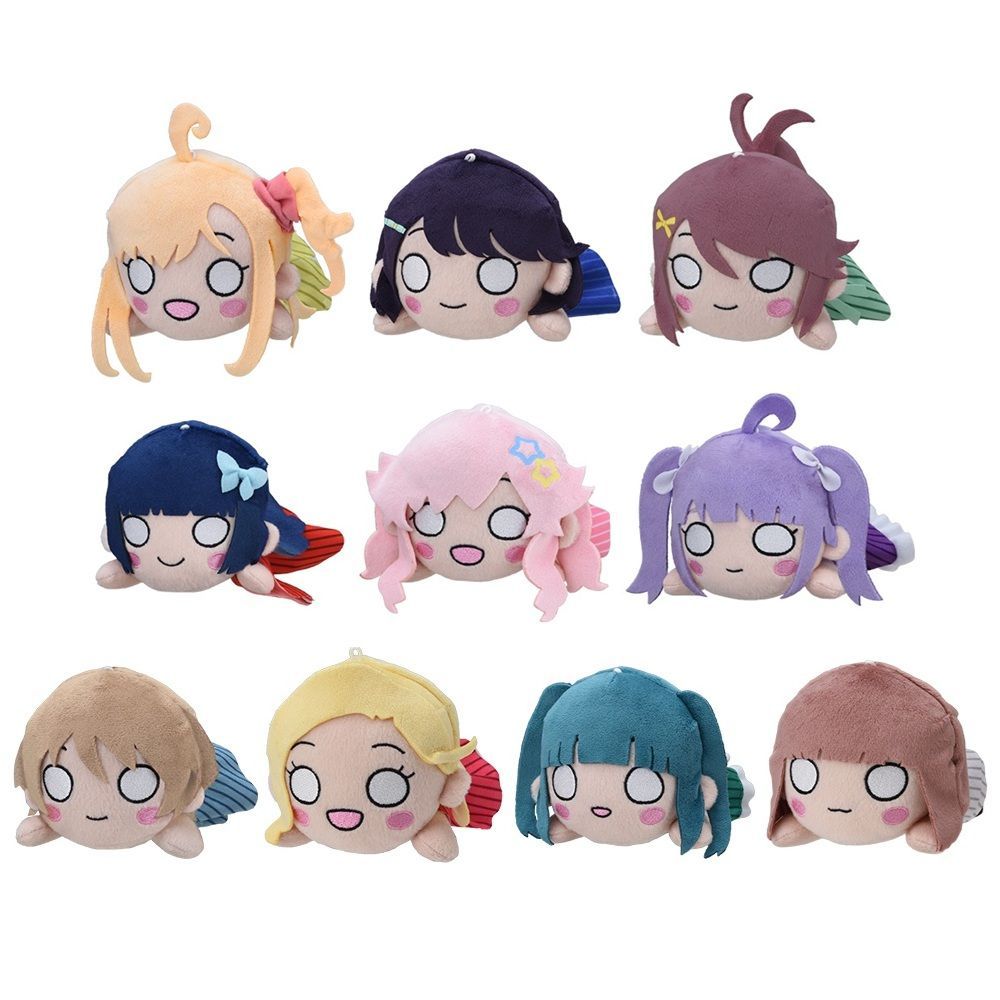 イキヅライブ！ LOVELIVE! BLUEBIRD 寝そべりぬいぐるみ What is my LIFE？ 全10種セット ポルカ 麻衣 玲 花火 奇跡 のりこ ゆくり 輝夜 真緑 翔音