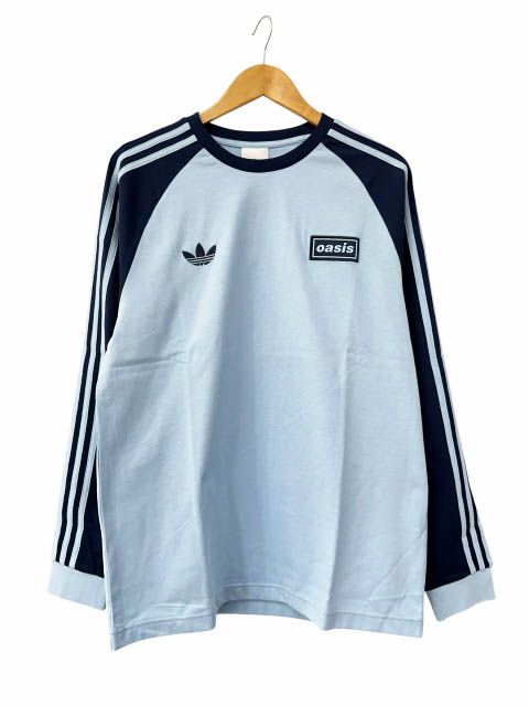 アディダス adidas ×OASIS オアシス TOUR Live25 3-STRIPE L/SR T ツアー ライブ スリーストライプ ロングスリーブ 長袖Tシャツ ロンT KT3427 2XL ネイビー ブルー ブランド古着ベクトル 中古■260622 14,256円