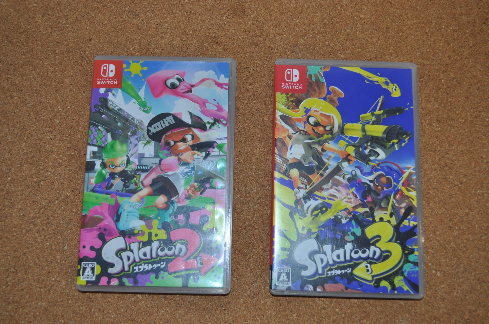 中古品 Nintendo Switch スプラトゥーン2 スプラトゥーン3 ソフト 2本