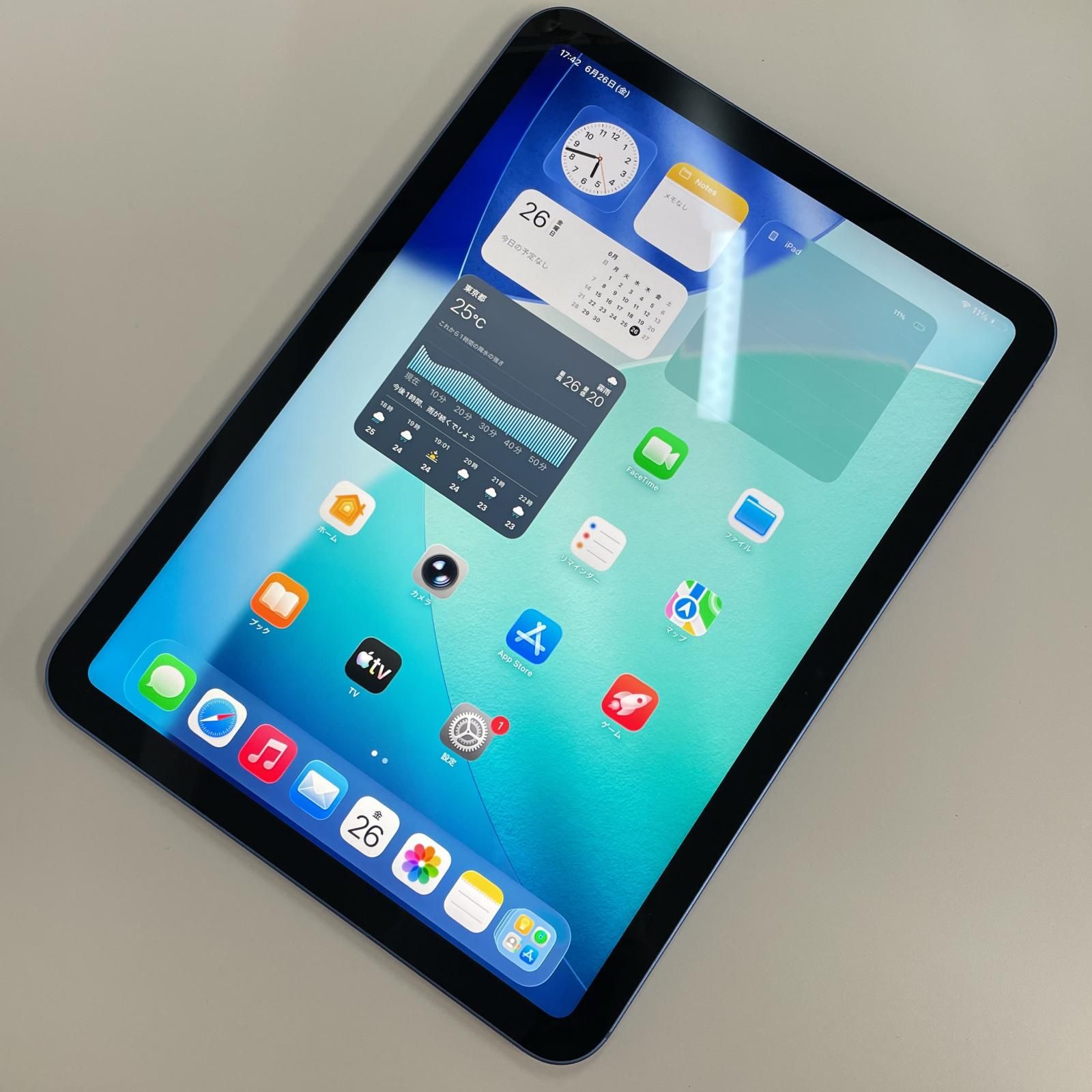 iPad 第10世代 Wi-Fi+Cellular 64GB ソフトバンクデモ機 softbank iPad 第10世代 WiFi+Cellular 64GB ブルー - メルカリ