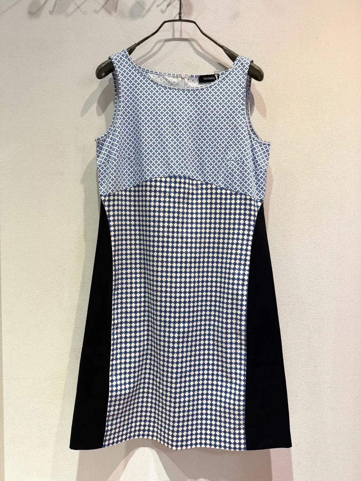 MAX&Co スリム サイドブロックパターンワンピース 10,372円