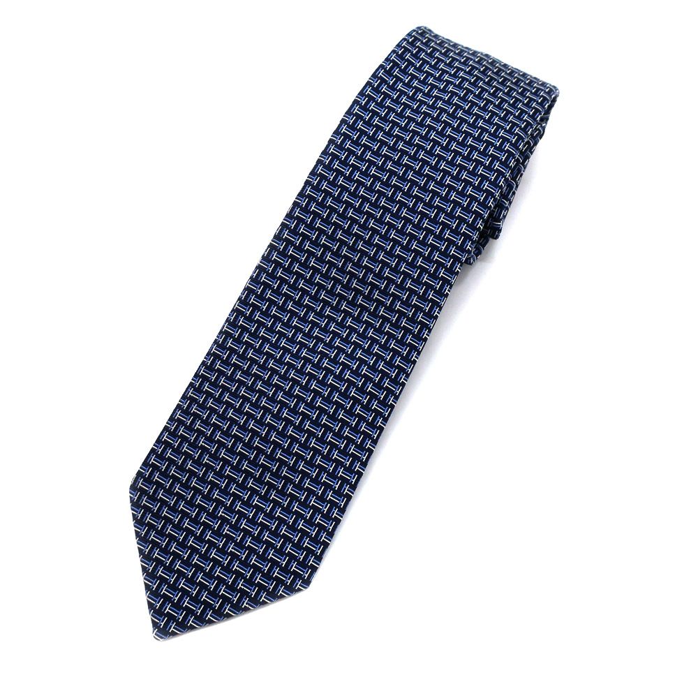 【天白】エルメス ネクタイ シルクタイ 7cm カンテ ブルー マリン シエル 白 メンズ フィリップ ムケ 未使用 22,418円