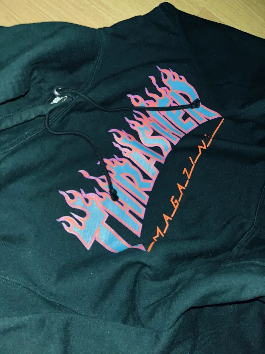 thrasher flame logo hoodie