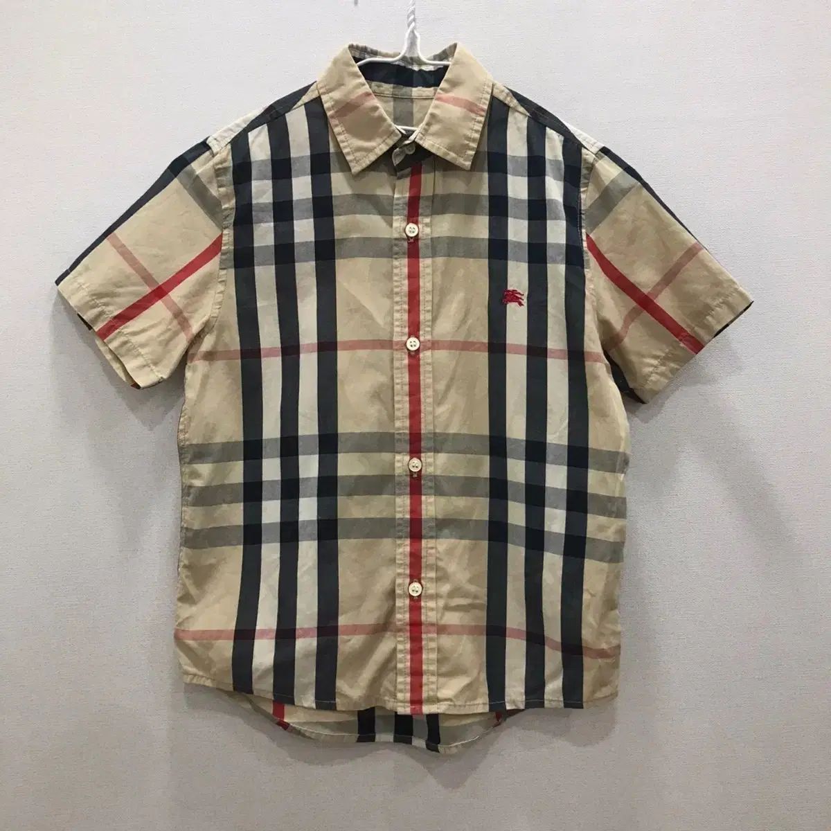 正規品 BURBERRY キッズ CHECK 半袖 シャツ (6歳 7歳)
