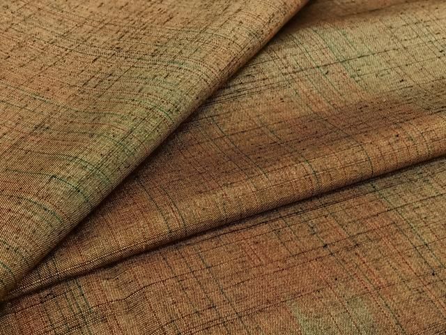 平和屋着物▽上質な紬　単衣　霞文　正絹　逸品　AABJ0172jh 23,660円