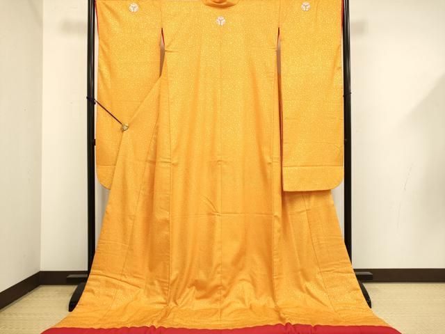 平和屋本店●色打掛　お引きずり　和装　結婚式　婚礼　神社挙式　花嫁　金彩　箔散らし文　逸品　DABF5677du