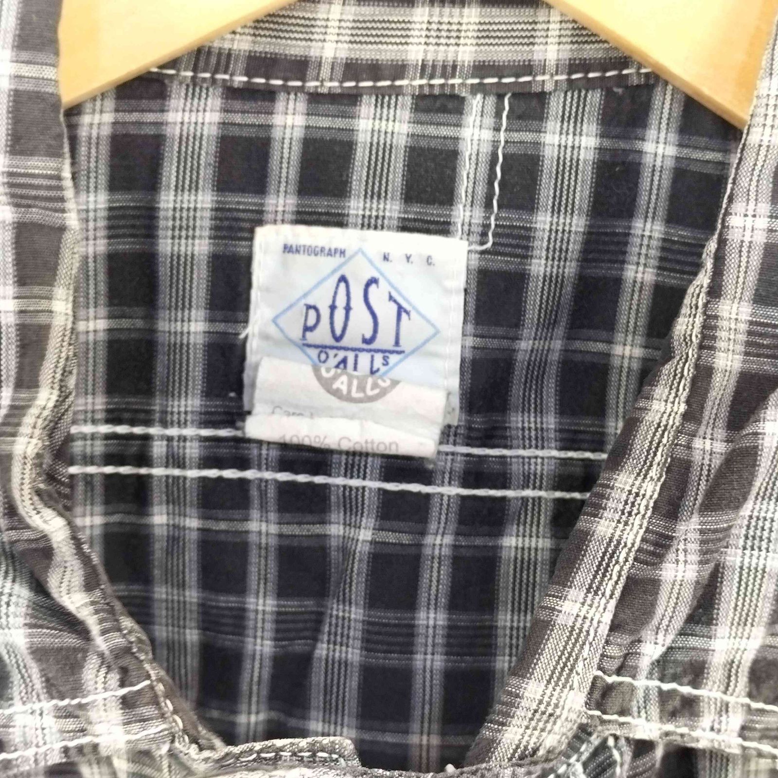 ポストオーバーオールズ POST OVERALLS USA製 チンスト付きチェック