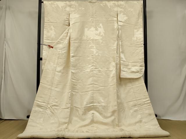 平和屋本店●白打掛　白無垢　和装　婚礼　結婚式　花嫁　神社挙式　唐織　鳳凰草花文　逸品　AABJ5804ou
