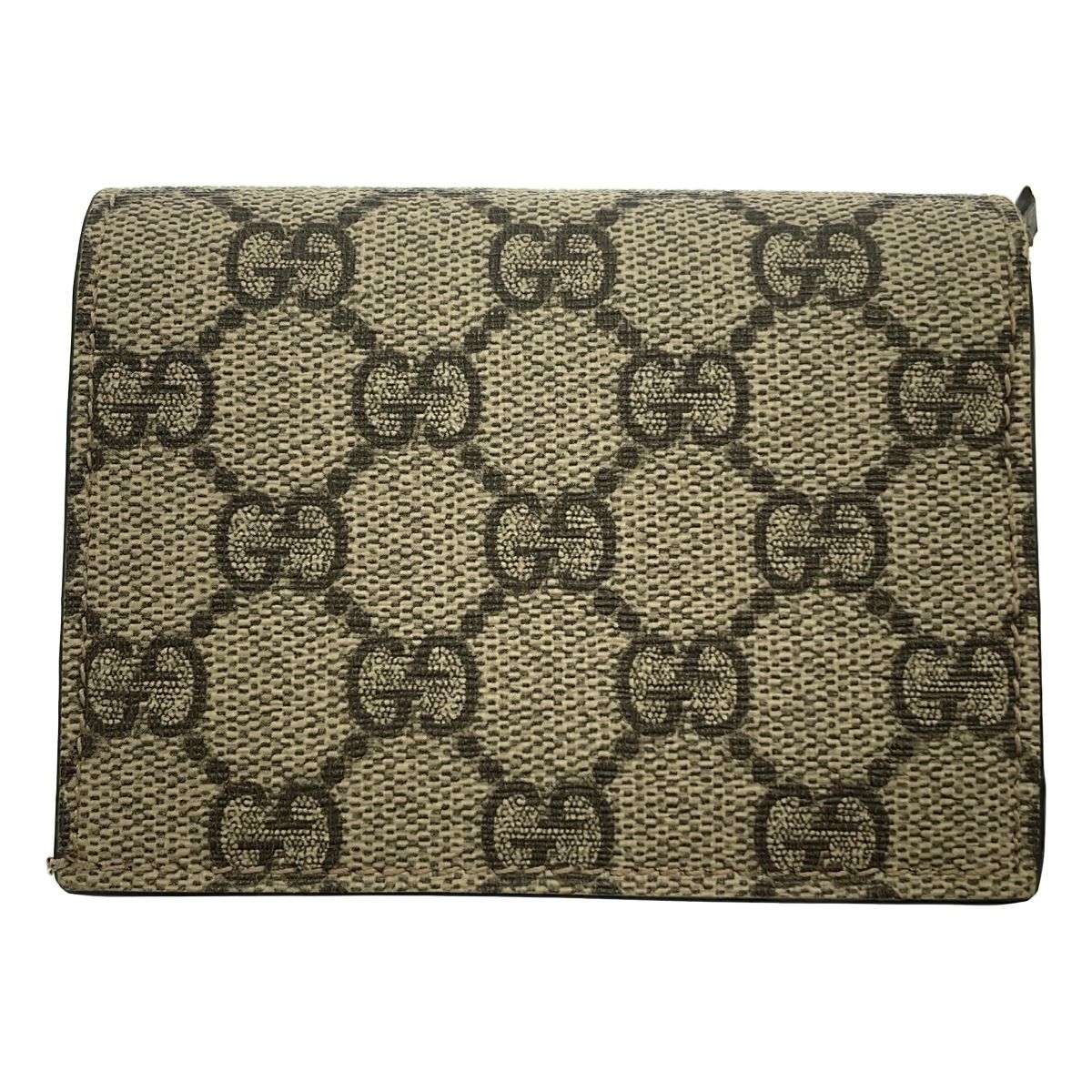 GUCCI グッチ GGスプリーム ハートコンパクトウォレット ベージュ系