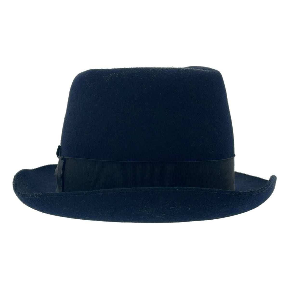 Borsalino ボルサリーノ ラビットファー リボンハット ネイビー - メルカリ