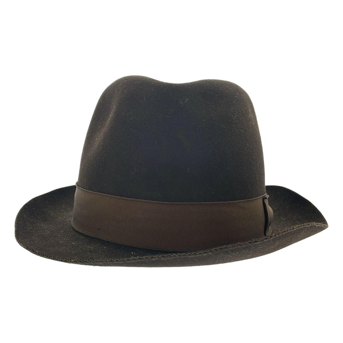 Borsalino ボルサリーノ ラビットファー リボンハット ブラウン - メルカリ