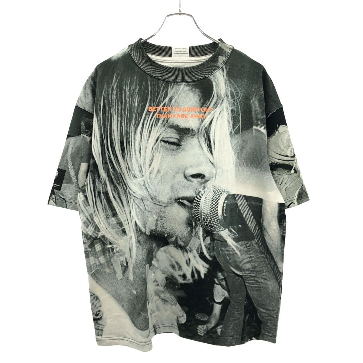 TALKING ABOUT THE ABSTRACTION(TATA) トーキングアバウトジアブストラクション CHALSE PHOTO T-SHIRT C フォトプリント ワイドシルエットTシャツ SS-CPT-C グレー M