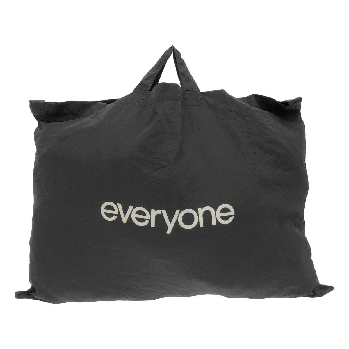 新品未使用 everyone nylon big shoulder bag everyone エブリワン nylon big shoulder bag black ナイロンロゴ