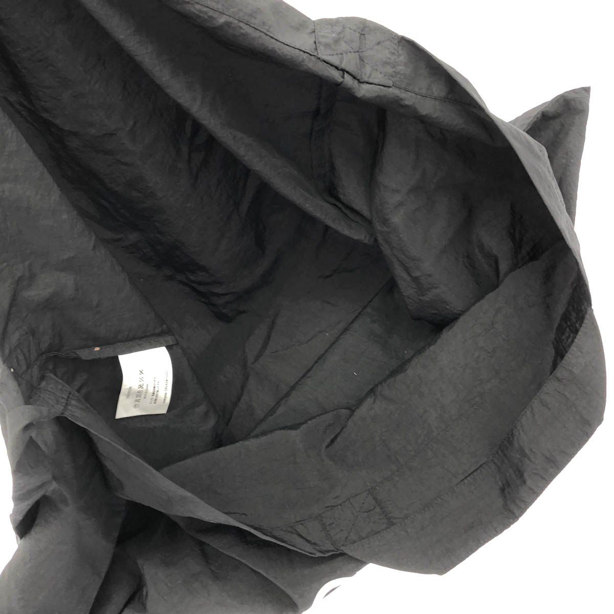 everyone エブリワン nylon big shoulder bag black ナイロンロゴ