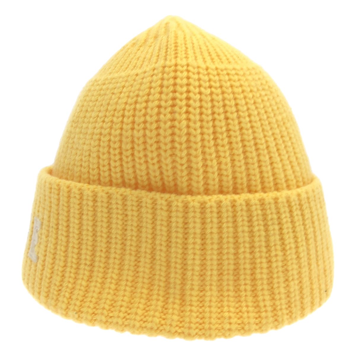 CELINE セリーヌ 21AW EMBROIDERED KNIT WOOL BEANIE ロゴワッペン