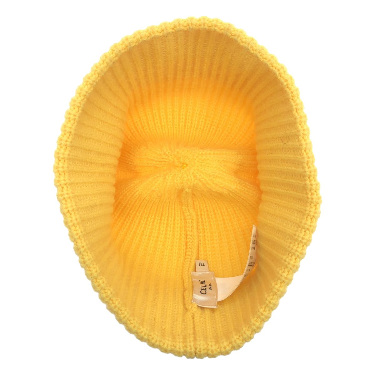 CELINE セリーヌ 21AW EMBROIDERED KNIT WOOL BEANIE ロゴワッペン