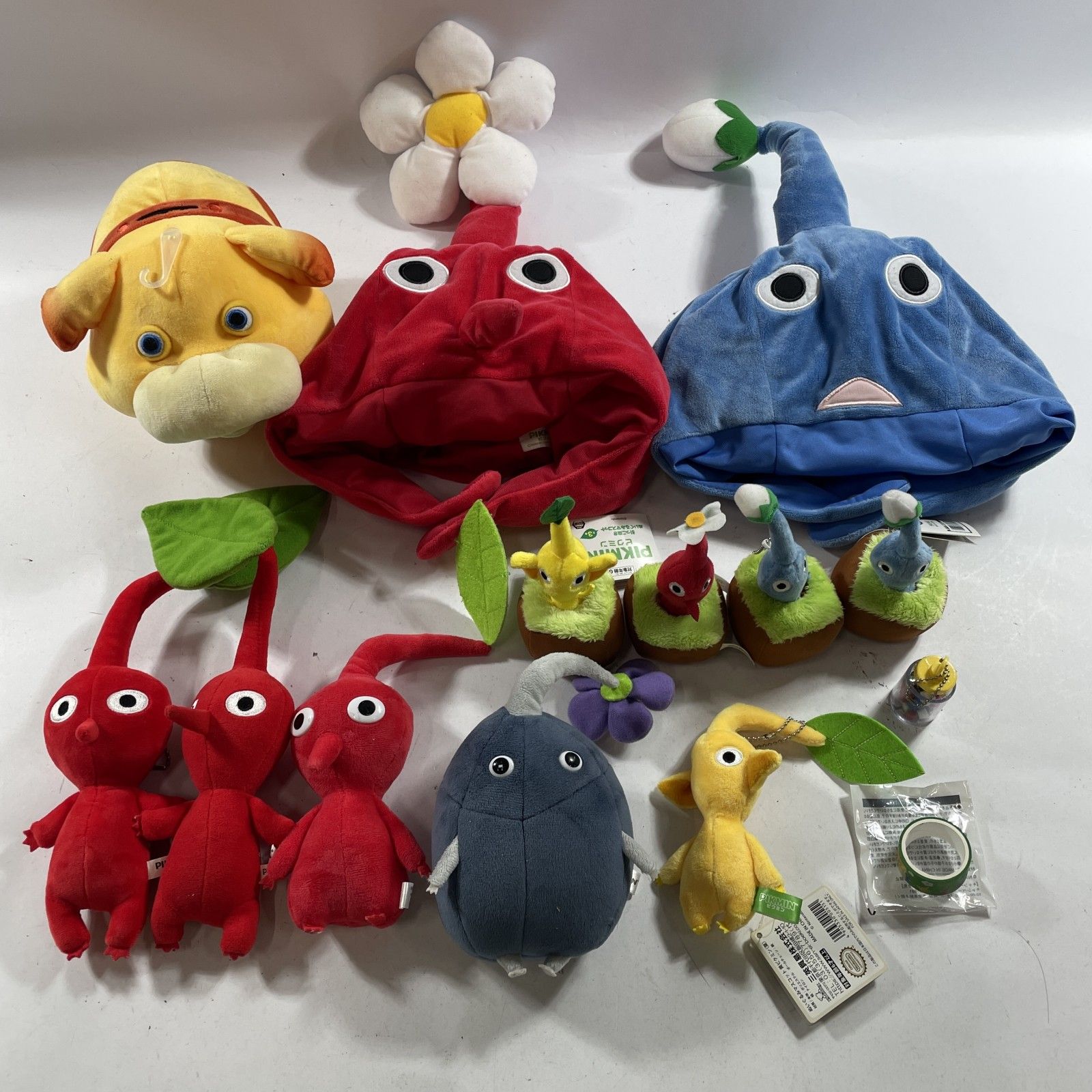 ★ PIKMIN ピクミン グッズ 雑貨 まとめ商品 ぬいぐるみ マスコット なりきり帽子 引っこ抜きぬいぐるみ など 現状品 0.9kg
