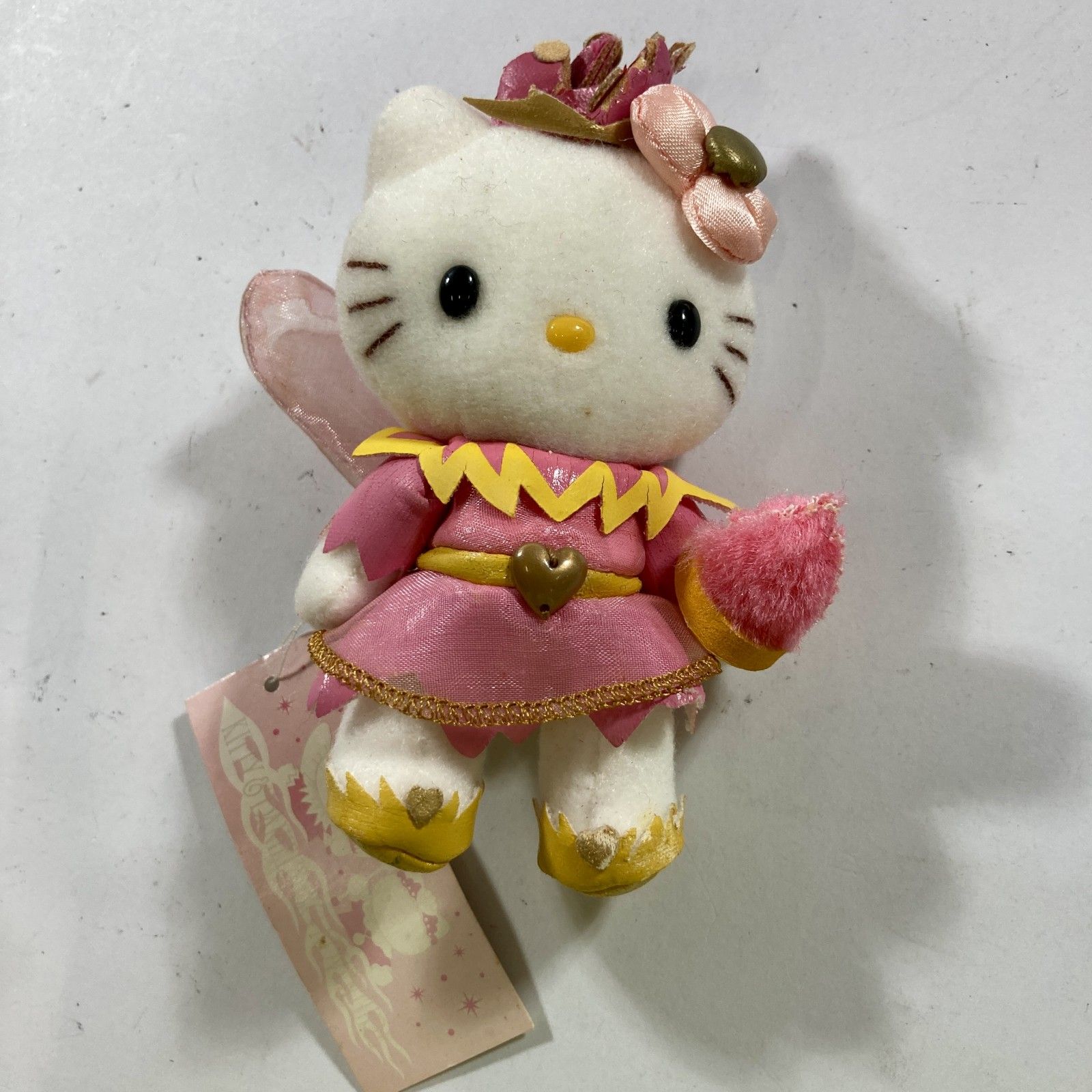 ★ Sanrio サンリオ HELLO KITTY ハローキティ ぬいぐるみ シリウスの伝説 当時物 タグ付き 約12cm 現状品