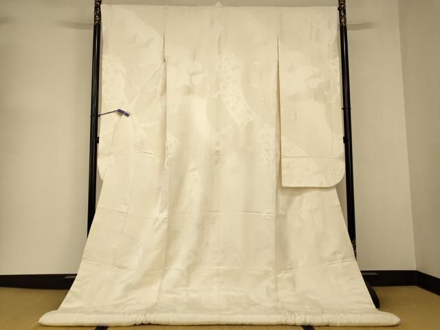 平和屋本店●白打掛　白無垢　和装　婚礼　結婚式　花嫁　神社挙式　唐織　飛鶴舞花文　逸品　AABJ2700fw 27,300円