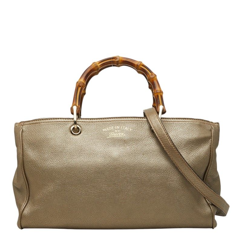 グッチ バンブー ハンドバッグ ショルダーバッグ 2WAY 323660 ゴールド
