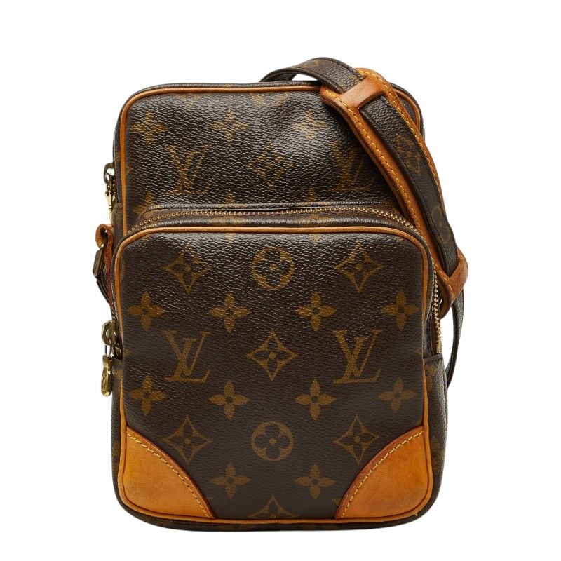 ルイ ヴィトン モノグラム アマゾン 斜め掛け ショルダーバッグ M45236 ブラウン PVC レザー レディース LOUIS VUITTON【1-0273355】