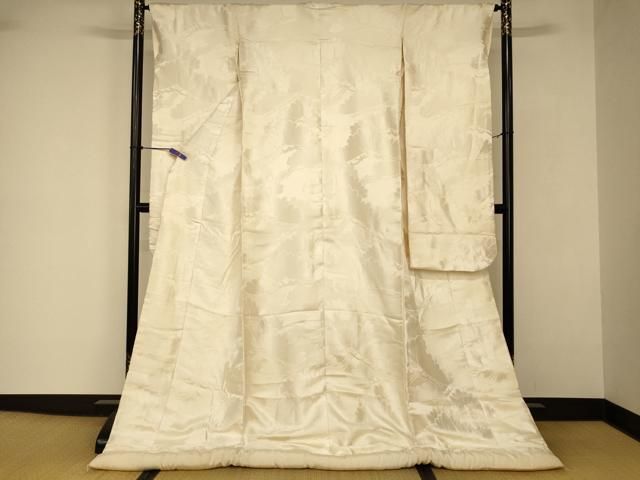 平和屋本店●白打掛 白無垢 和装 婚礼 結婚式 花嫁 神社挙式 唐織 枝花文 逸品 AABJ2712fw
