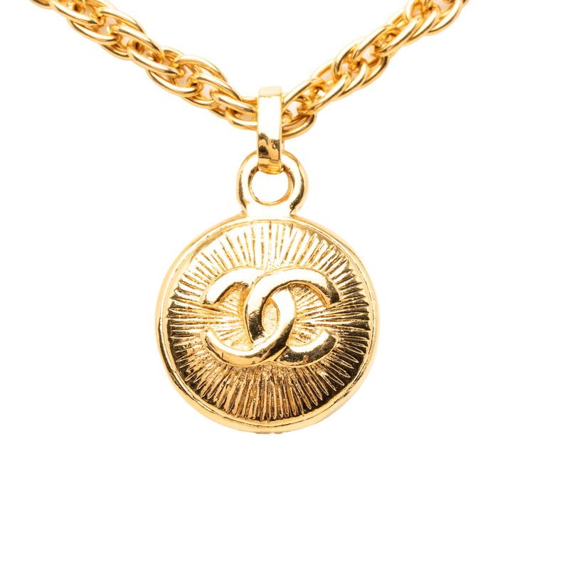 シャネル ココマーク ヴィンテージ チェーン ペンダント ネックレス ゴールド メッキ レディース CHANEL【1-0274243】 43,680円