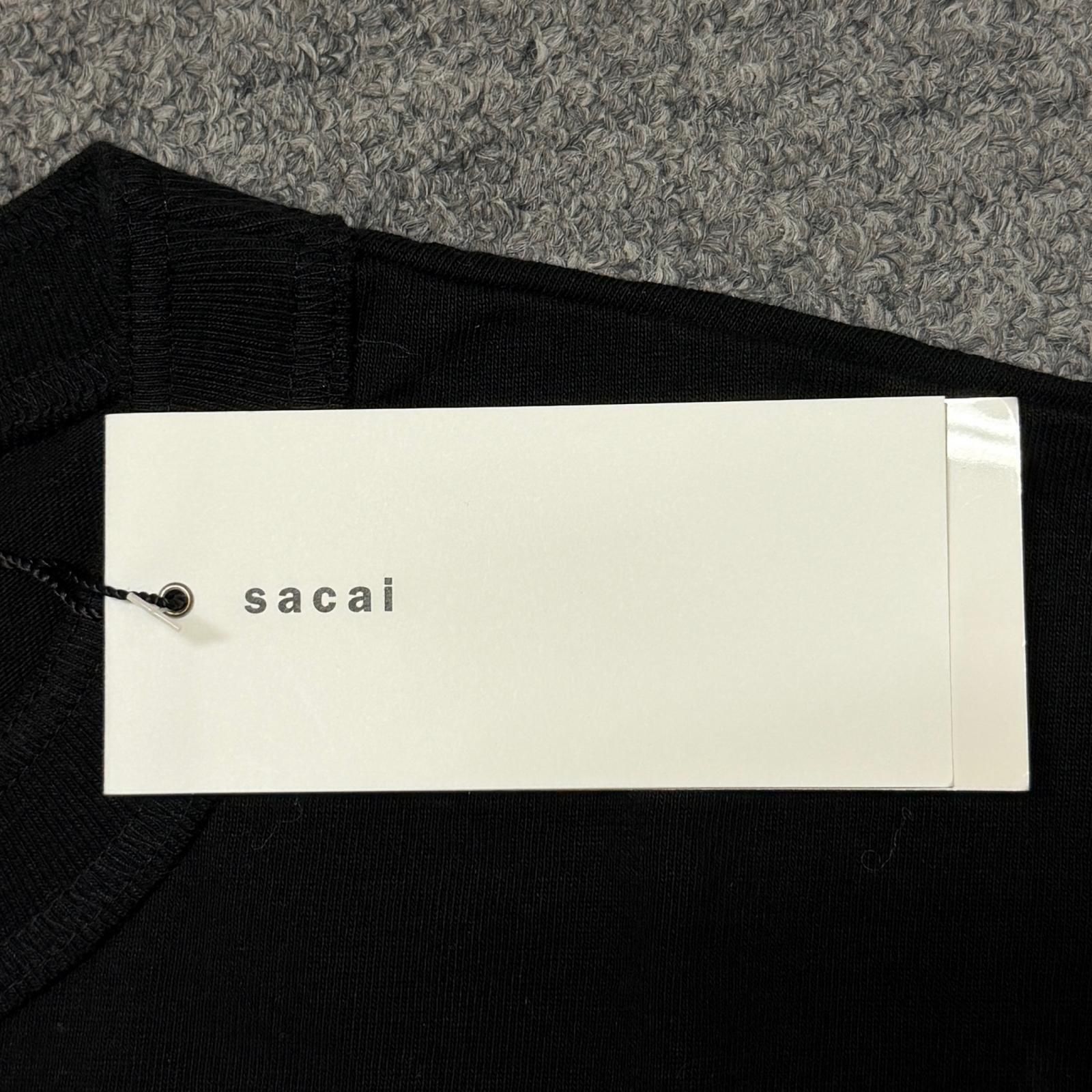 参考上代22000円 sacai 25AW MAN RAYプリントTシャツ マンレイ 半袖