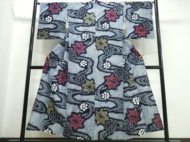 平和屋着物∴夏物　浴衣　有松鳴海絞り　竜田川　綿　逸品　CABJ0130ng 30,420円