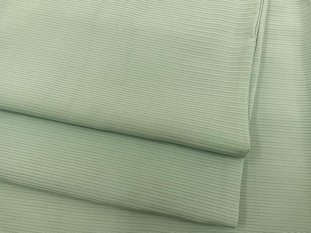 平和屋着物＊夏物　色無地　絽　薄萌黄色　正絹　逸品　BAAX8108mz