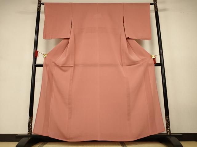 平和屋着物＊夏物　色無地　絽縮緬　赭色　正絹　逸品　AABJ9161jd 27,300円