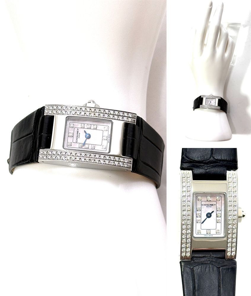 未使用 CHAUMET ショーメ スティルドゥショーメ スタイル レクタングル