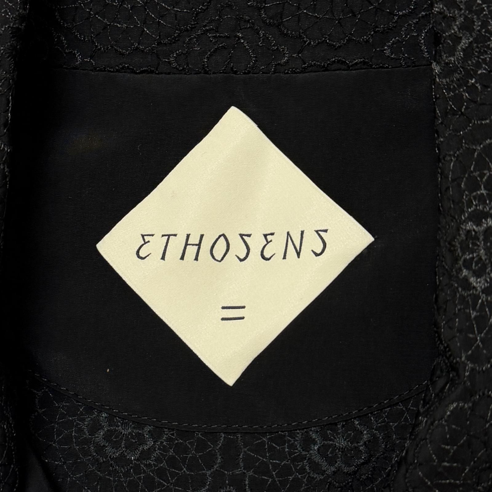 参考上代53900円 未使用 ETHOSENS Embroidly SS shirt エンブロイ