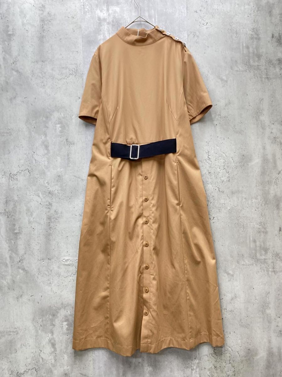 新品 anuune アヌーン コットン100% バックフレア ワンピース size38/ベージュ ■◇◎レディース