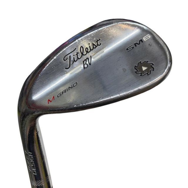 【中古】 タイトリスト VOKEY SPIN MILLED SM6 ツアークロム 56°/08°M レフティ USA ウェッジ WG 純正特注シャフト (フレックスR) メンズ 男性用 左利き レフティ 左用 Dランク ゴルフクラブ