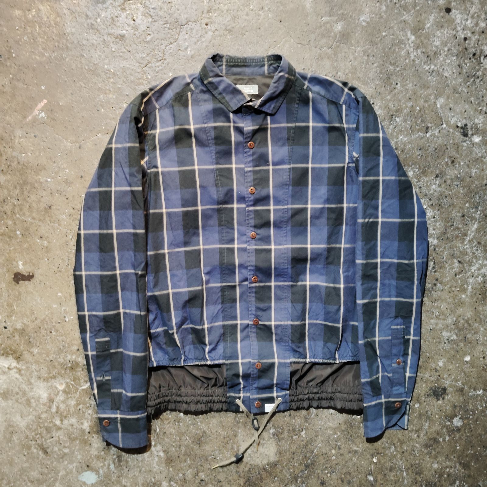 kolor/BEACON 16aw ナイロンレイヤードチェックシャツ カラービーコン 2016aw 16WBM-B03142