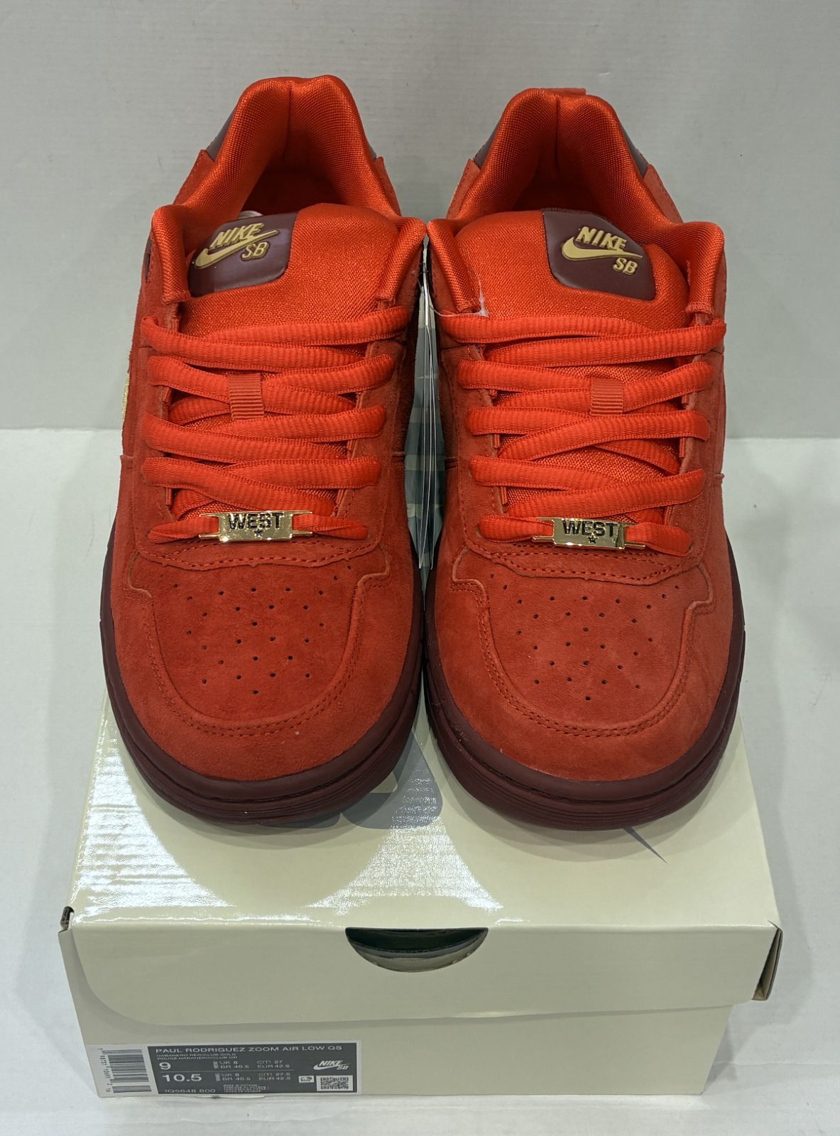 未使用 Paul Rodriguez Nike SB P-Rod 1 Habanero Red Team Red 27㎝ ポールロドリゲス ナイキ ハバネロ 【S0518-001】〇 268