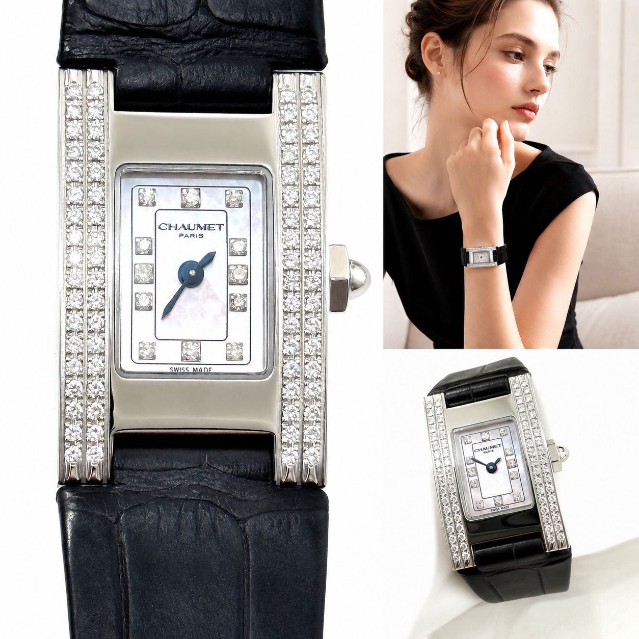 未使用 CHAUMET ショーメ スティルドゥショーメ スタイル レクタングル