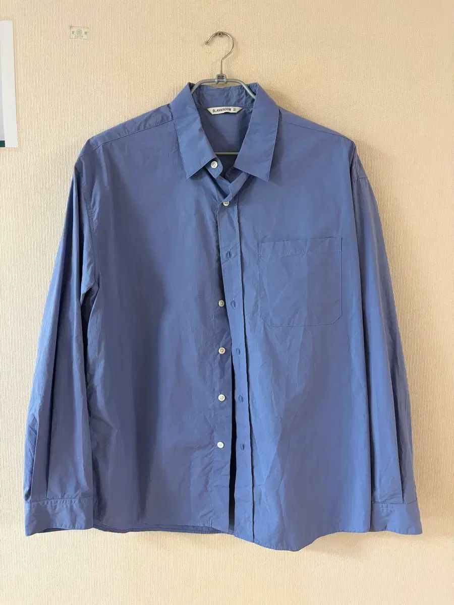 BLANK ROOM フィールドデイ シャツ_SALVIA BLUE 2サイズ