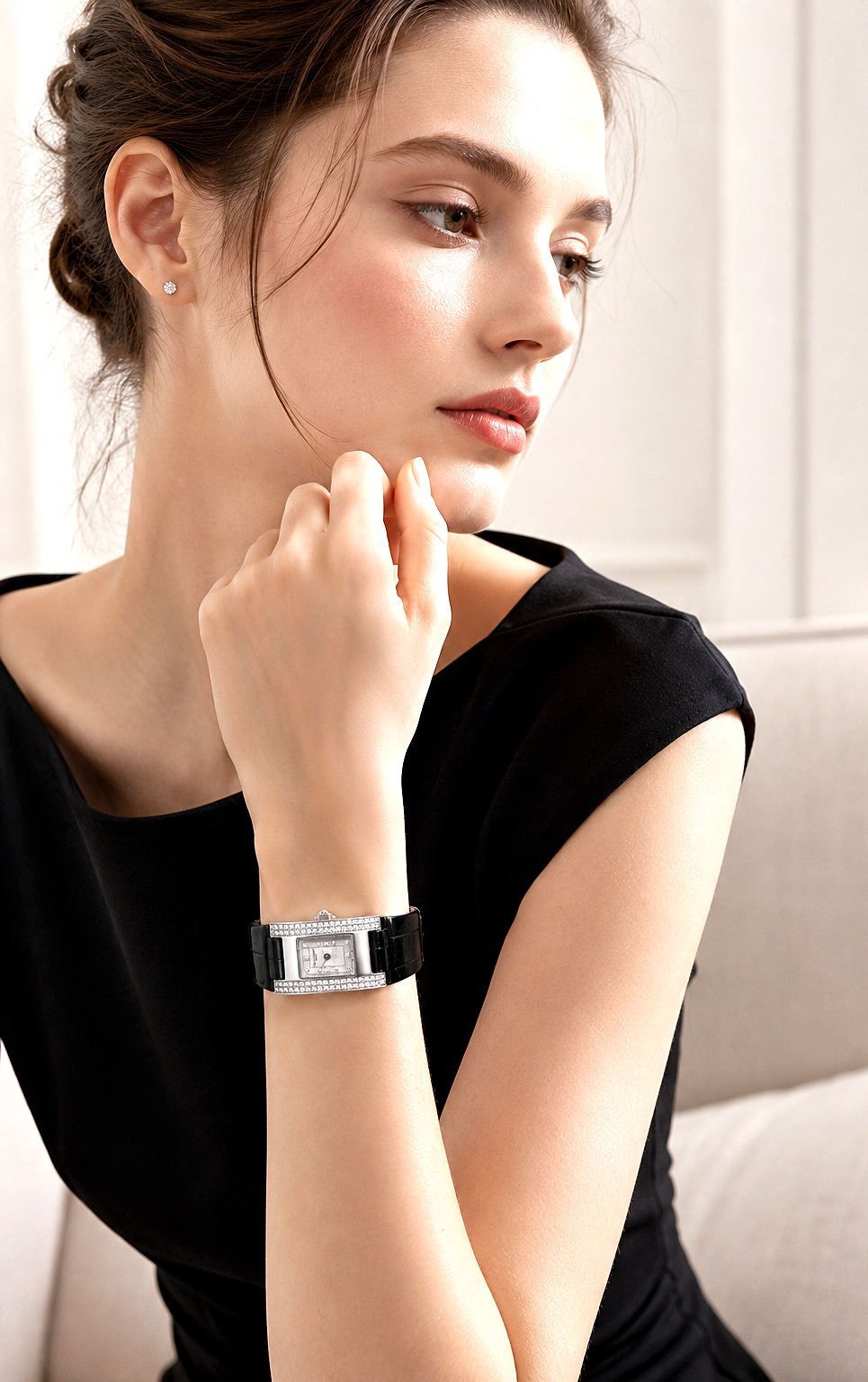 未使用 CHAUMET ショーメ スティルドゥショーメ スタイル レクタングル