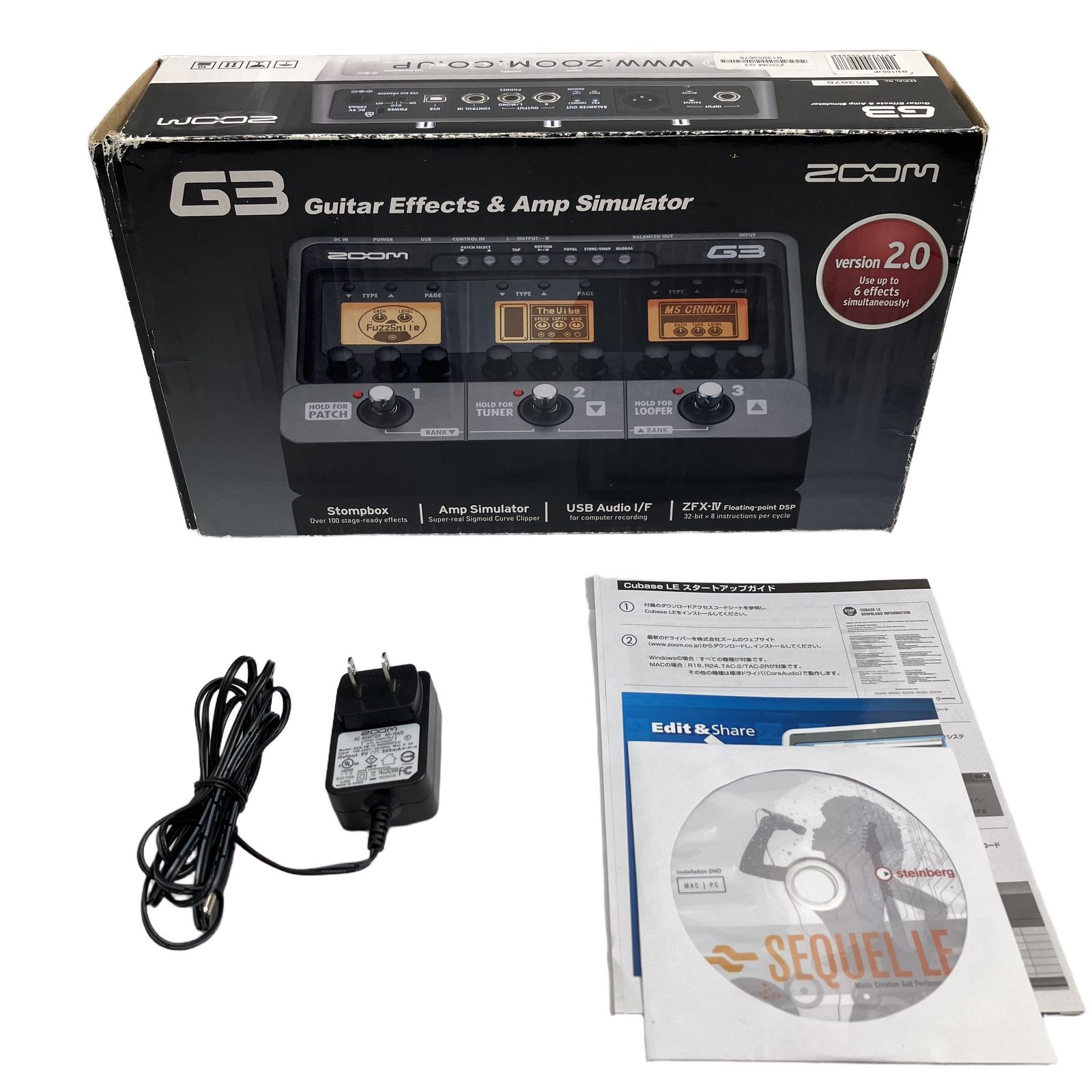 ZOOM G3 Ver2.0 マルチエフェクター 音響機材 中古 良好 W11381509
