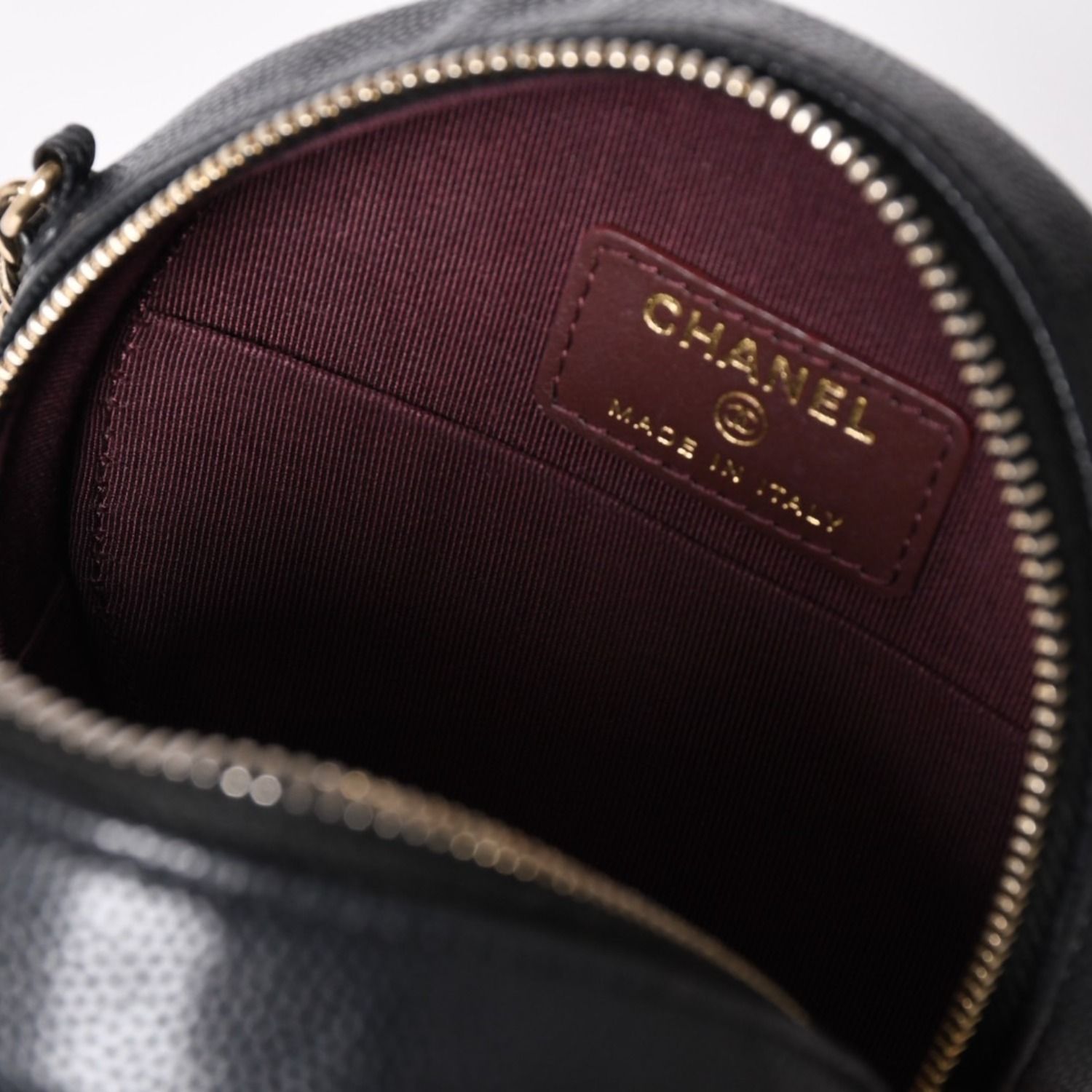 極美品 CHANEL シャネル ラウンド チェーンショルダーバッグ AP0245 30 