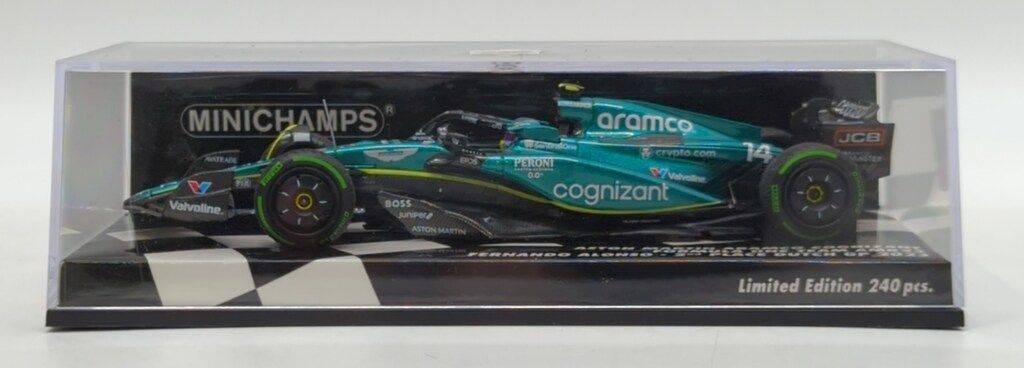 PMA 1/43 MINICHAMPS アストン マーティン アラムコ コグニザント フォーミュラ 1 チーム AMR23 フェルナンド・アロンソ オラン