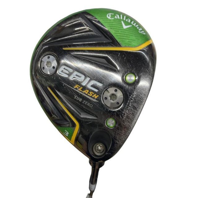 【中古】 キャロウェイ EPIC FLASH SUBZERO 3W フェアウェイウッド FW Tour AD SZ(フェアウェイ) (フレックスS) メンズ 男性用 右利き 右用 Cランク ゴルフクラブ