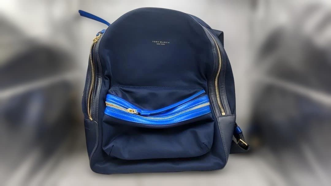 希少 TORY BURCH トリーバーチ ブルーネイビー リュック バックパック
