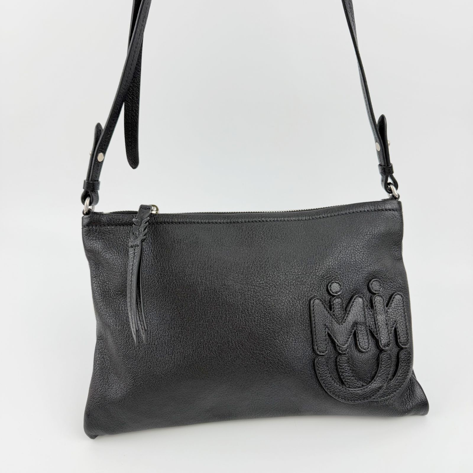 中古】MIU MIU ミュウミュウ ロゴ ショルダーバッグ クラッチバッグ