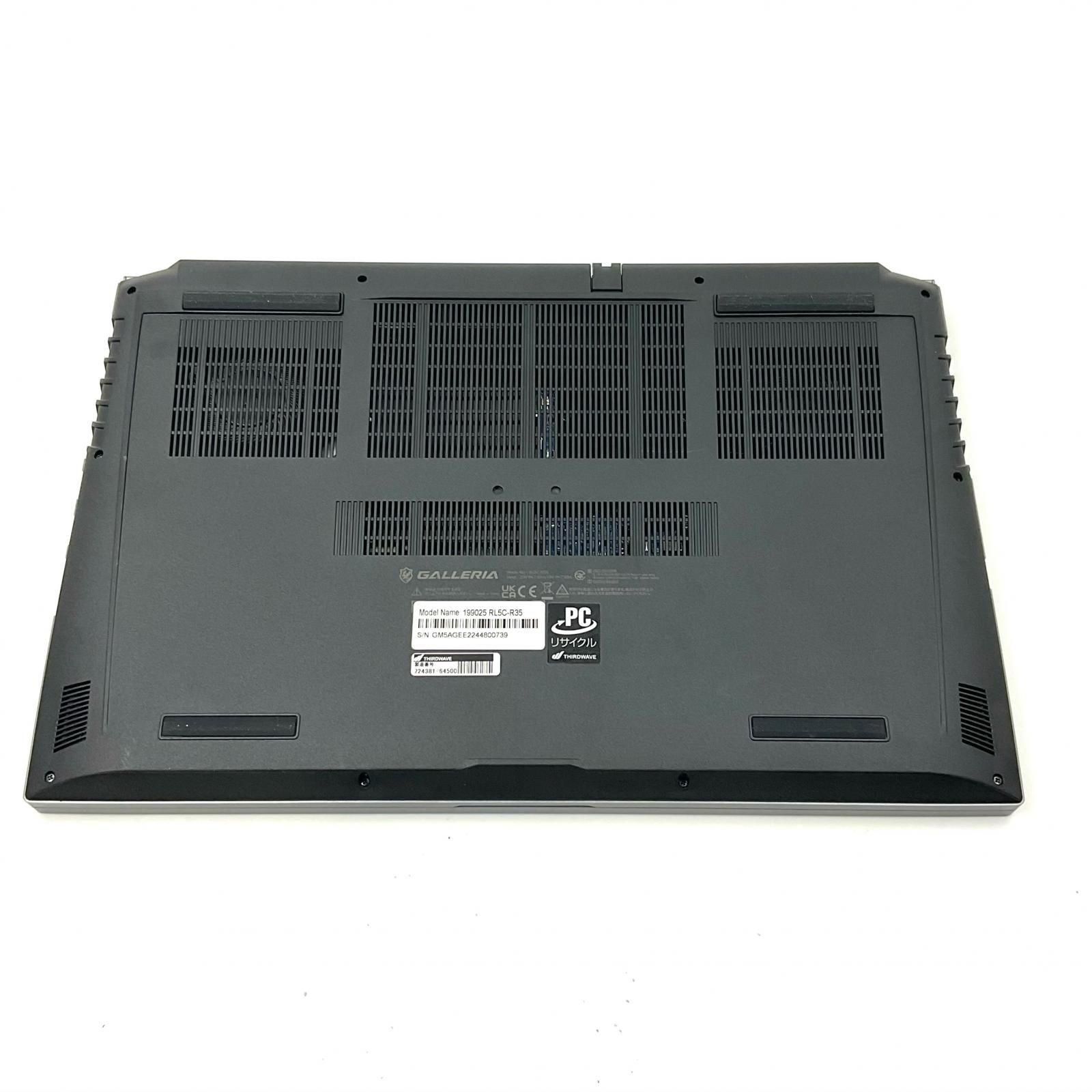 美品 GALLERIA RL5C-G50 i5/16GB/RTX3050 ゲーミングノート - メルカリ
