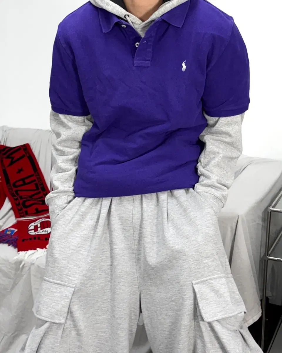 ポロ ラルフローレン 新モデル パープル XL